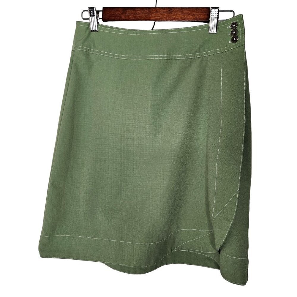 Kühl Feather Mountain Culture Wrap Hiking Skirt Green Size 6 100% Polyester